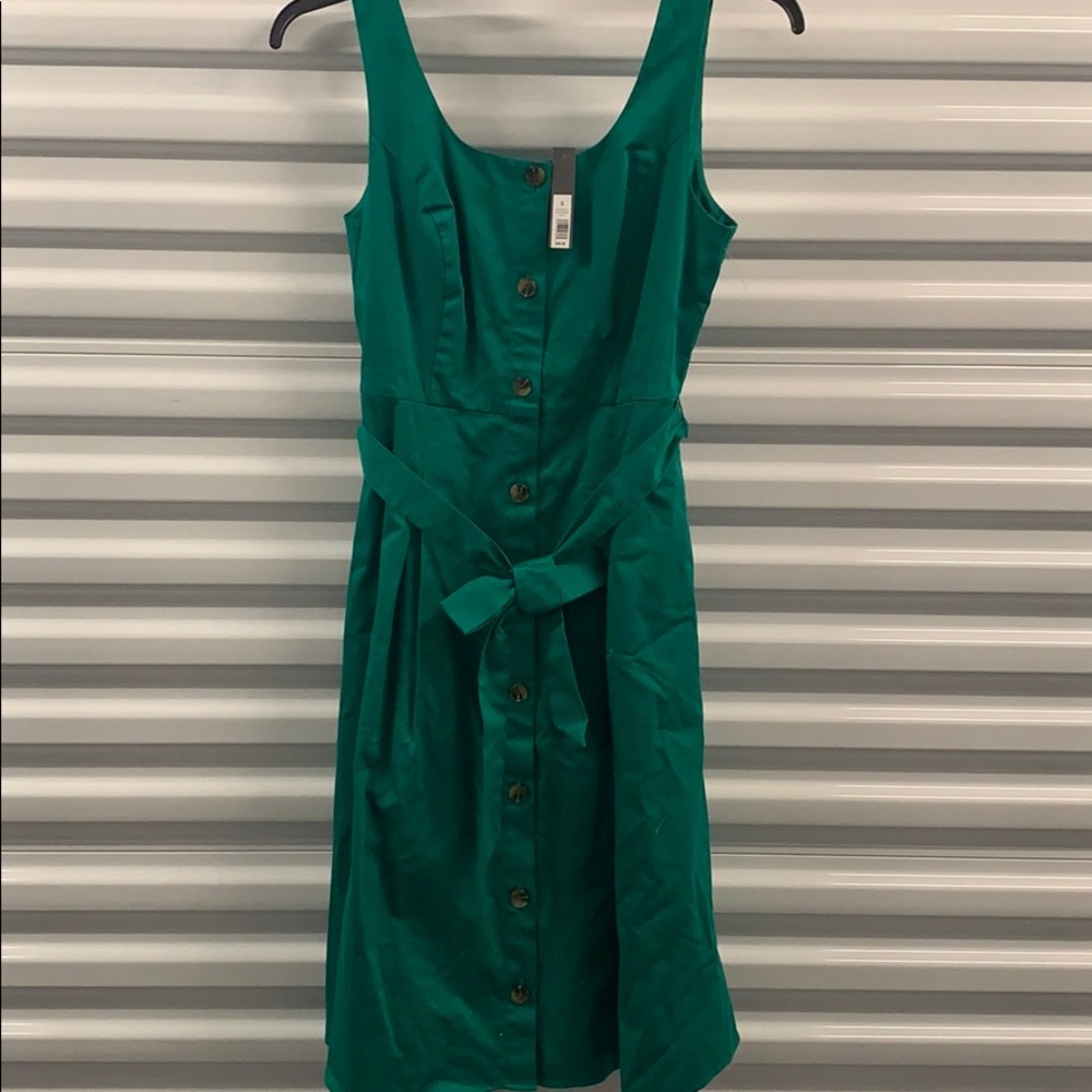 Forest Green Belted The Limited Dress